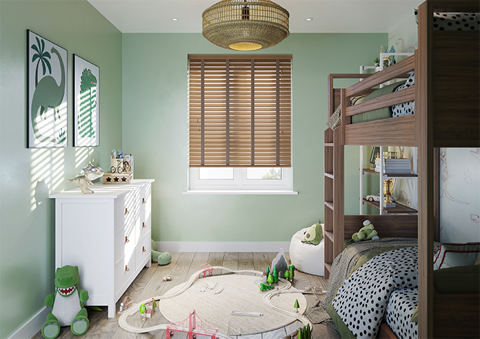 Ecowood Deluxe, Fruitwood Fine Grain - Motorised Venetian Blind - Image 6
